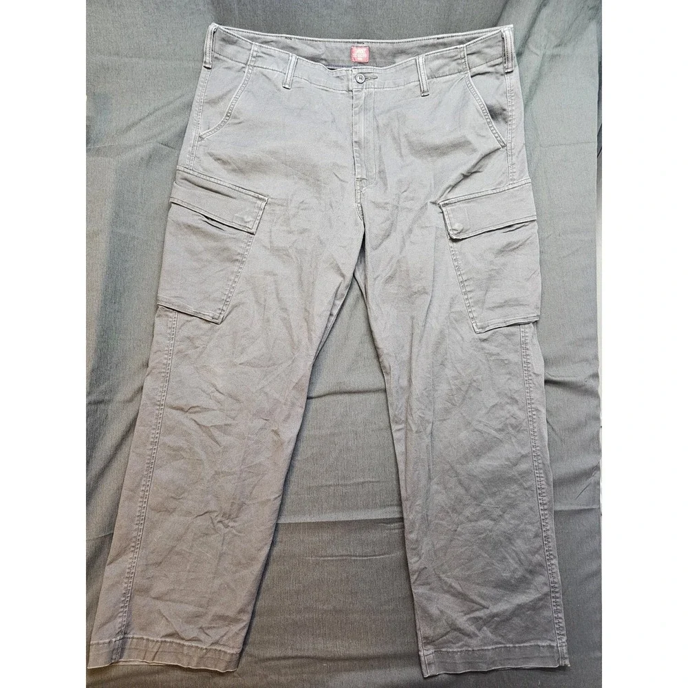 Levis XX Cargo Taper Pants Mens 40x30 Pirate Black Twill‎